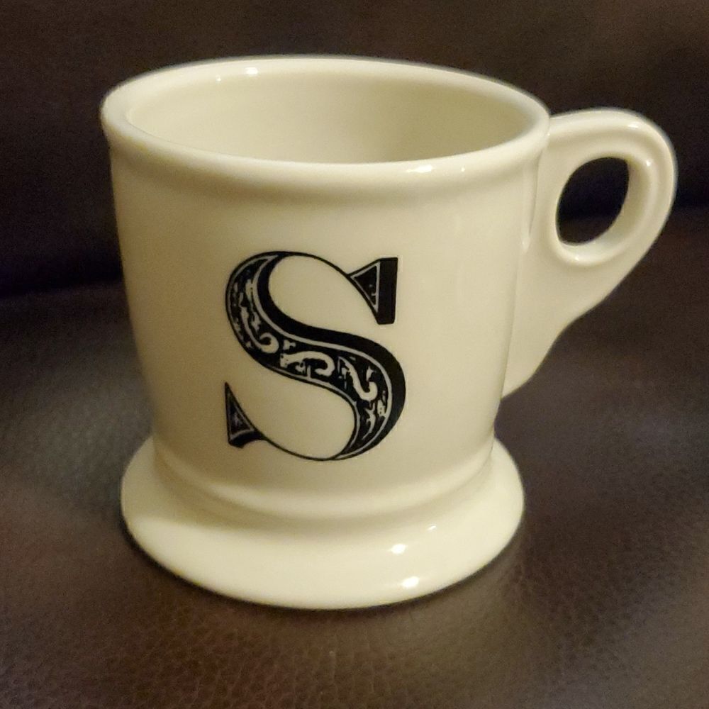 ‎ANTHROPOLOGIE -  Monogram Letter "S" Mug Coffee Cup